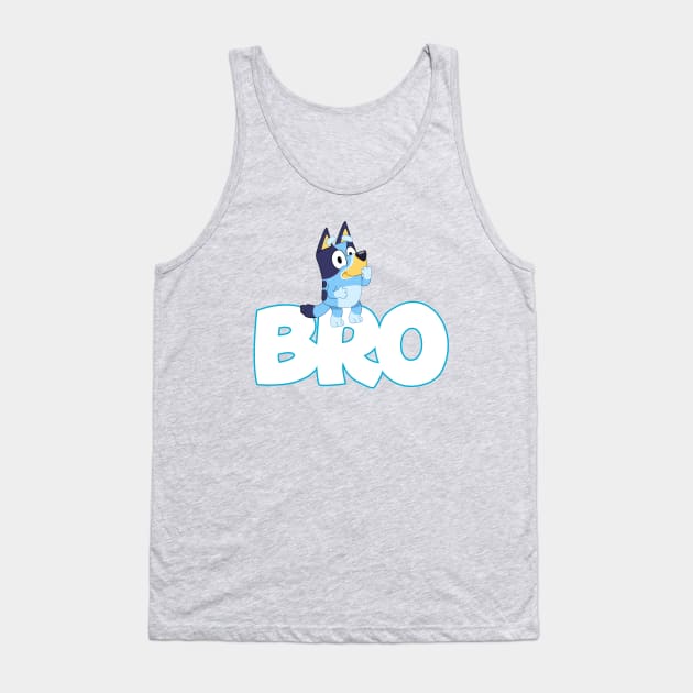 Bluey and Bingo Bro Birthday Family Tank Top by Justine Nolanz